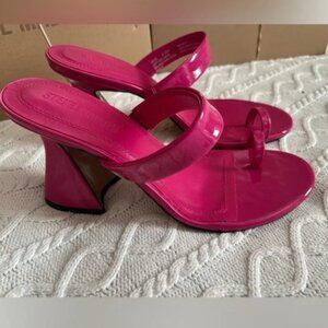 Steve Madden Fuchsia Women's flare Block Heeled Sandals Various Sizes